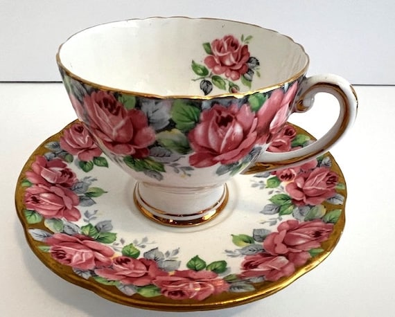Vintage Rose of Sharon Royal Standard Fine Bone China Rose Motif