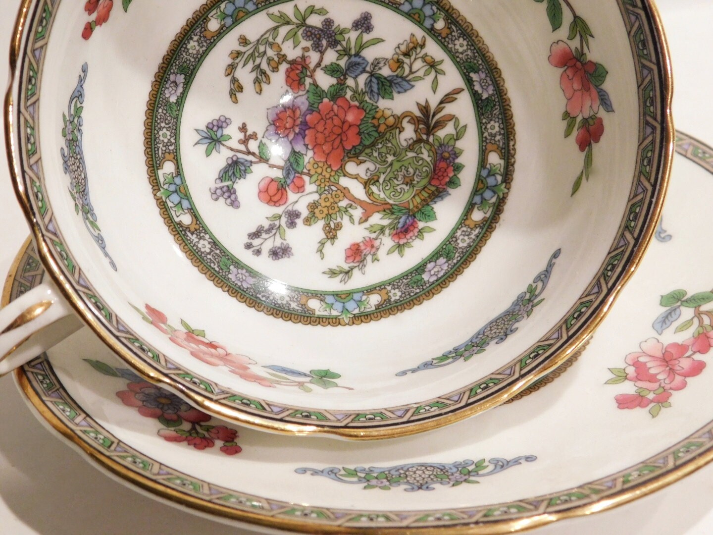 Pair of Vintage Paragon Fine Bone China Tree of Kashmir Etsy