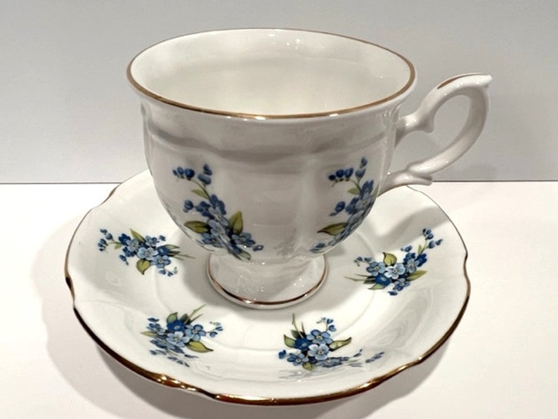 Vintage Fine Bone China Crown Staffordshire England Floral Etsy