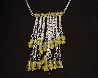 Double row fringe necklace