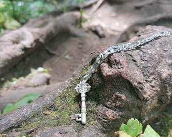 Sterling silver key pendant