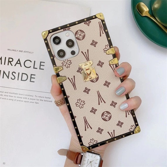 Luxury Fashion Square Leather Phone Case for Samsung Galaxy 