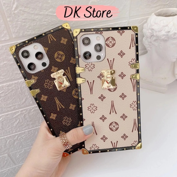 Luxury Fashion Square Leather Phone Case for iPhone 13 12 11 