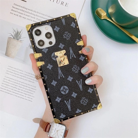 Luxury Square Fashion Times Phone Case with Holder Ring