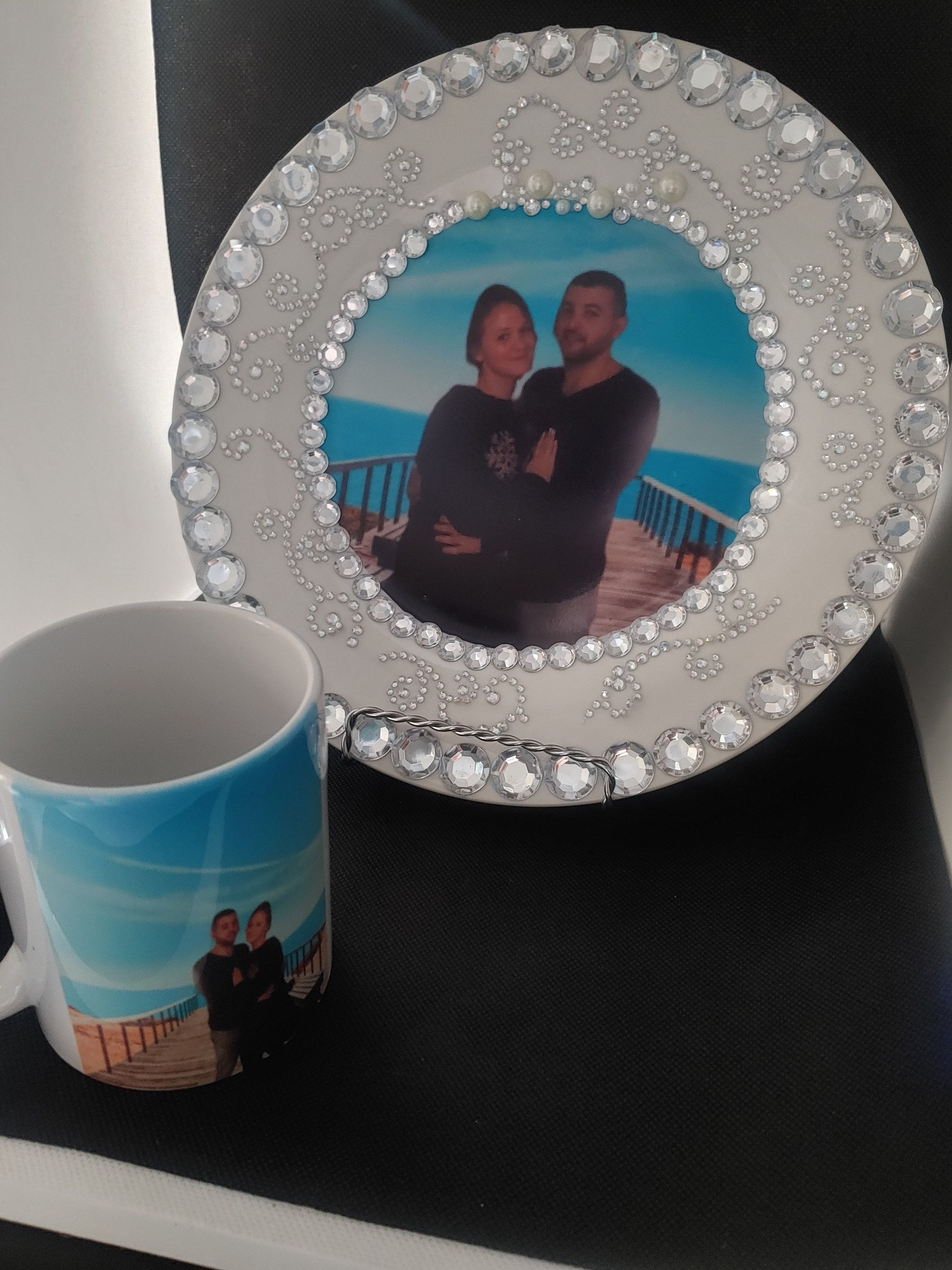 Customized Photo Plate and Mug Etsy
