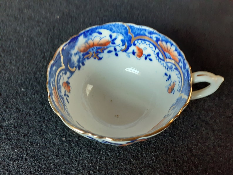 Late Victorian William Hudson /& Son Imari bone china trio