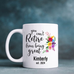 Retirement Gift For Women, Personalized Retired Coffee Mug, Retirement Coffee Mug Cup, Retirement Mug, Retirement Cup, Retired Mug, 11oz