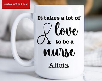 Custom Nurse Gift, Gift for Nurse, Nurse Graduation, Personalized Nurse Gift, RN, Graduation Mug Gift, New Nurse Gift, Gift for Daughter