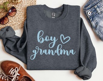 Boy Grandma Sweatshirt, Grandma of Boys Sweatshirt, Grandmother Sweater, Gift for Grandma, Gigi Nana Nonna, Grandkids Christmas Grandma Gift