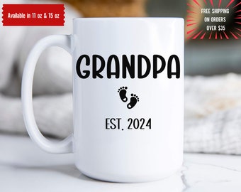 Future Grandpa Mug, New Baby, Grandpa Again, Baby Again, Granny Coffee Mug, New Grandparents, Pregnancy Announcement, Grandma Grandpa Mug