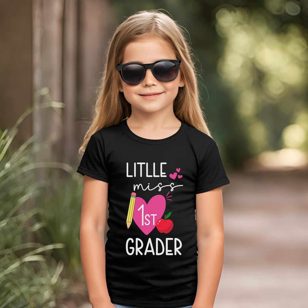 Girls First Day of School Shirt- First Grade Outfit, Back to School T ...