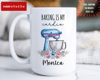 Personalized Baking Mug, Baker Gift, Custom Present, Coffee Mug for Her, Funny Birthday Idea, Pastry Lover, Baking Mom Gift, Unique Chef Cup