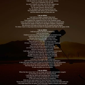 Golf Forever An Athlete Poem Poster Print / Poetry Gift For Golf Athletes / Gift For Him Or Her
