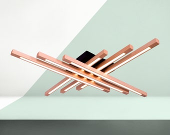 Modern Wood Linear Light Kit | Oak Ceiling Lighting