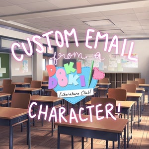¡Correo electrónico PERSONALIZADO de un personaje de Doki Doki Literature Club!