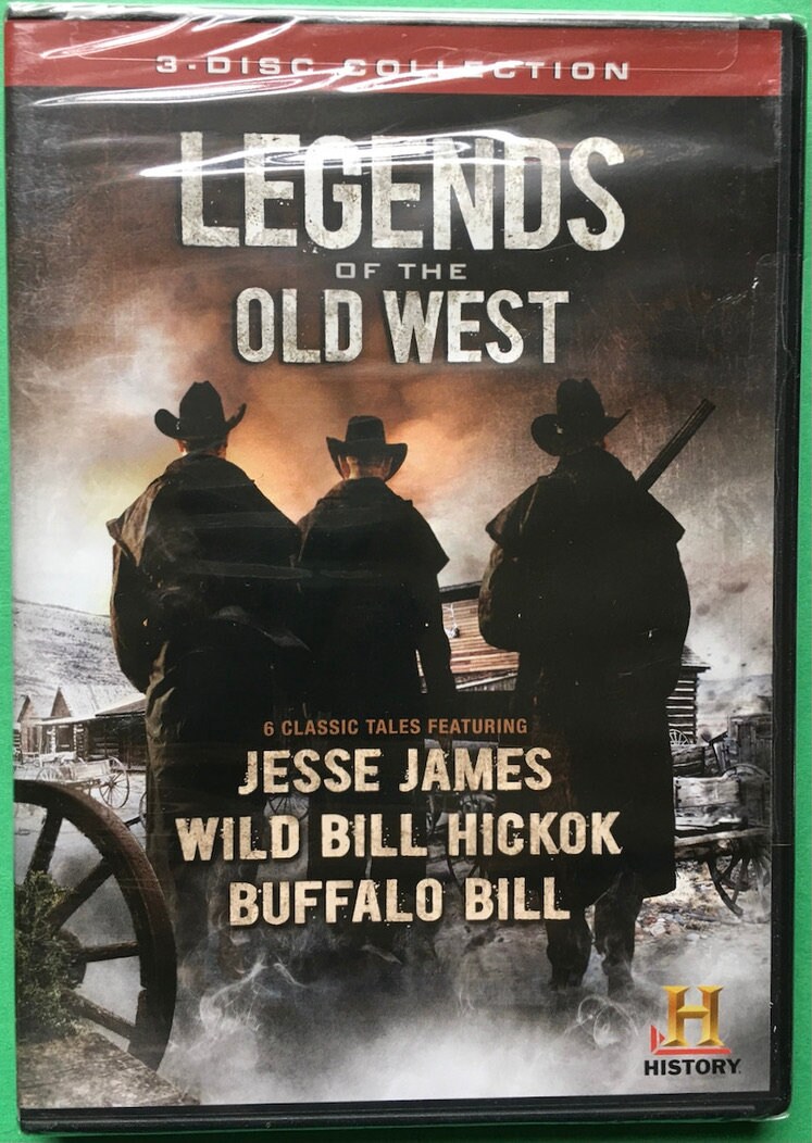 Legends of the Old West New 3 DVD Set Wild Bill Hickok Jesse James