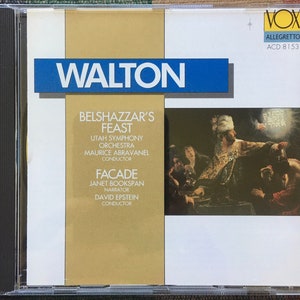 William Walton Façade Belshazzar&#39;s Feast New CD 1993 Vox ACD 8153