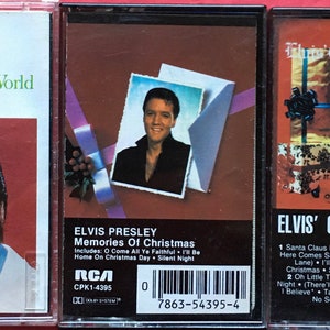 3 Elvis Presley Christmas Cassettes in Excellent Condition