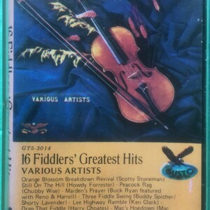 16 Fiddlers&#39; Greatest Hits Various Artists Rare 1978 Vintage Like New Cassette