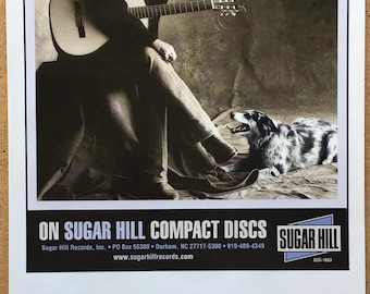 Guy Clark Cold Dog Soup Very Rare Original Sugar Hill Records Promo Poster
