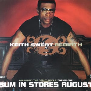 Keith Sweat Rebirth Rare Original Limited Edition Elektra Records Promo Poster