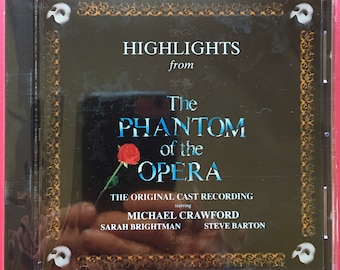 Highlights from the Phantom of the Opera 1987 Original Cast New Factory Sealed CD