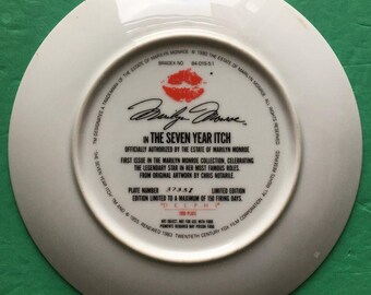 Marilyn Monroe 7 Year Itch DELPHI Collectors Plate 20th C Fox