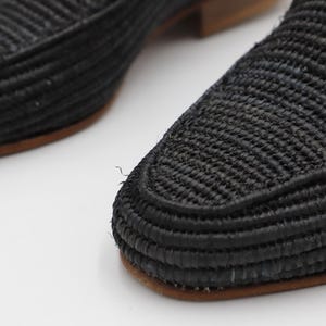 Wedding raffia shoes for men, handmade Moroccan raffia loafers, stylish raffia shoes for men, vegan raffia shoes, artisan-crafted men’s loafers, breathable summer footwear, casual and formal raffia shoes, perfect gift for him, lightweight Moroccan shoes.