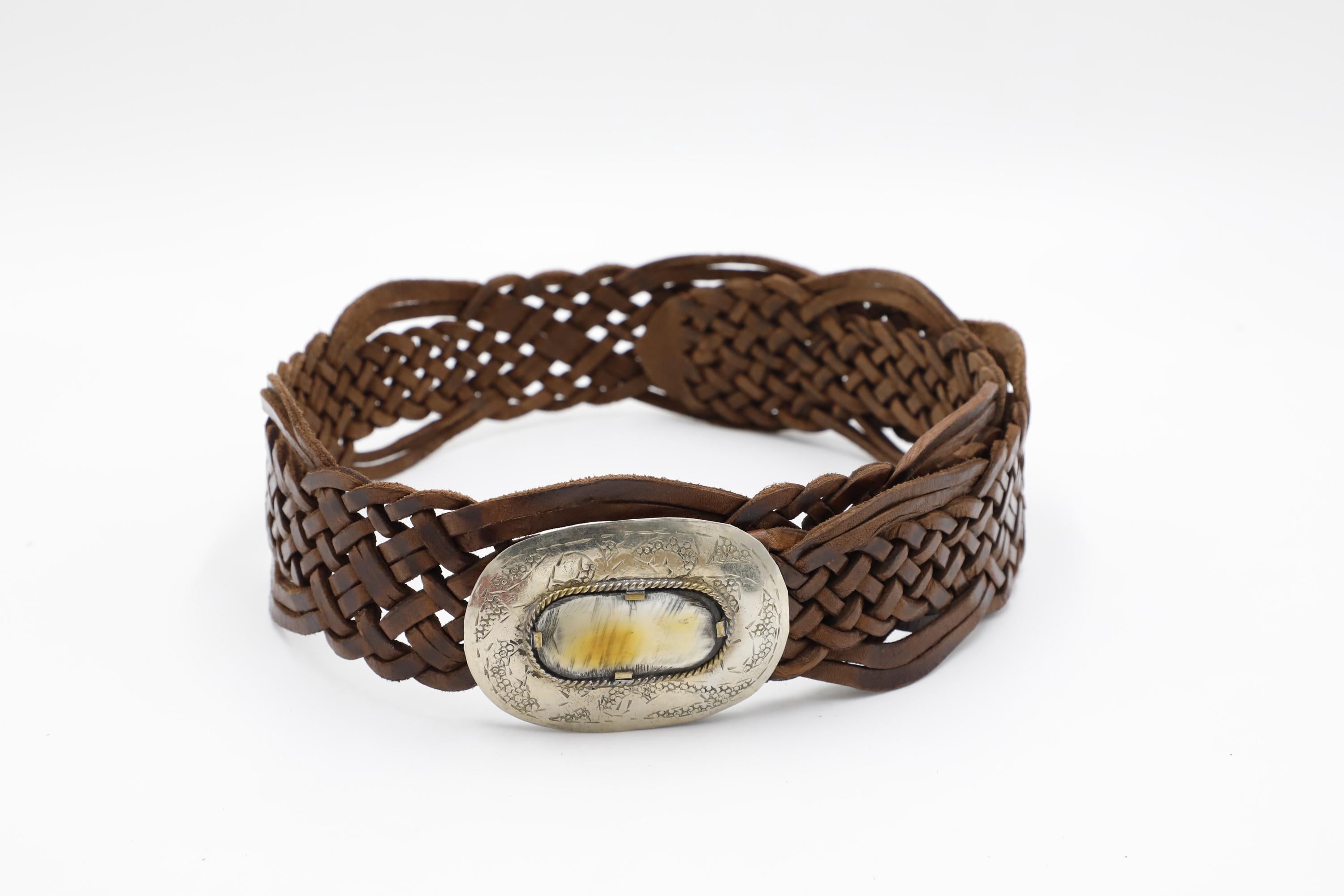 Ceinture Berbère Argent Massif Avec Pièces De Monnaie Maroc - Occasion Ethnique Vintage