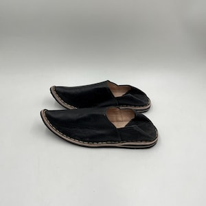 Handmade Aladdin Babouche | Handwoven Leather Moroccan Slippers | Artisan Pointed-Toe Shoes | Unique Gift for Him, Aladdin Slippers for Men