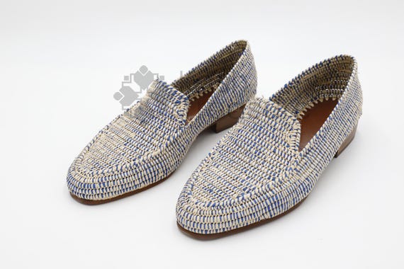 Handmade Raffia Loafers - Men's Wedding Shoes