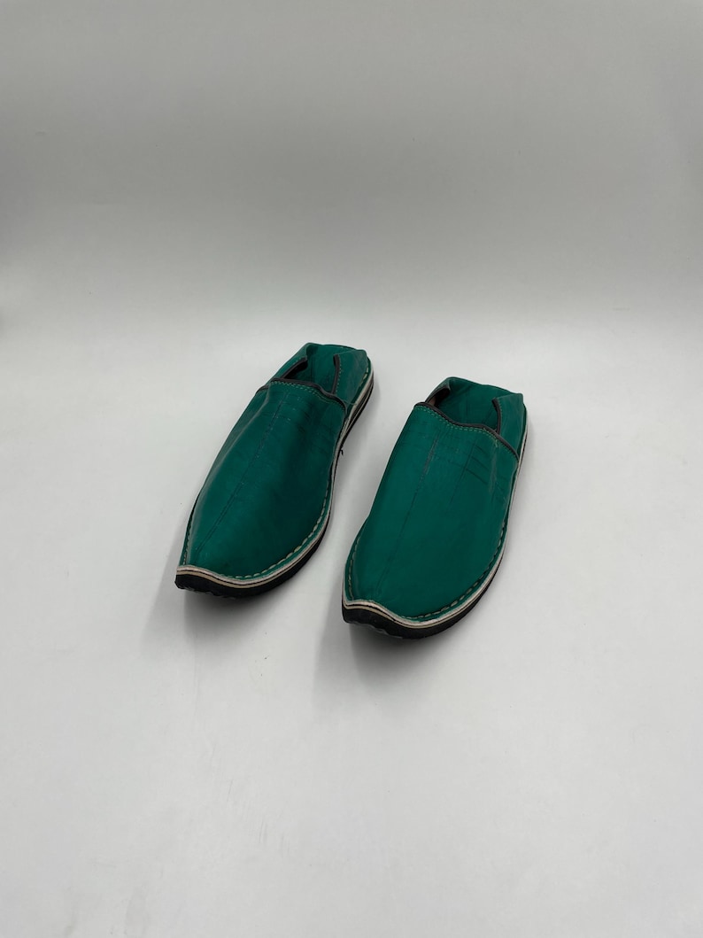 Handmade Aladdin Babouche | Handwoven Leather Moroccan Slippers | Artisan Pointed-Toe Shoes | Unique Gift for Him, Aladdin Slippers for Men