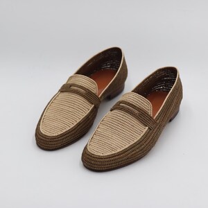 Wedding Raffia Shoes Men, Moroccan Raffia Shoes, Raffia Loafers for Men, Handmade Raffia Loafers, Premium Raffia Loafers, Men’s Raffia Shoes unique gift for your father, grandfather, or a special friend raffia moccasins are perfect  stylish new pair