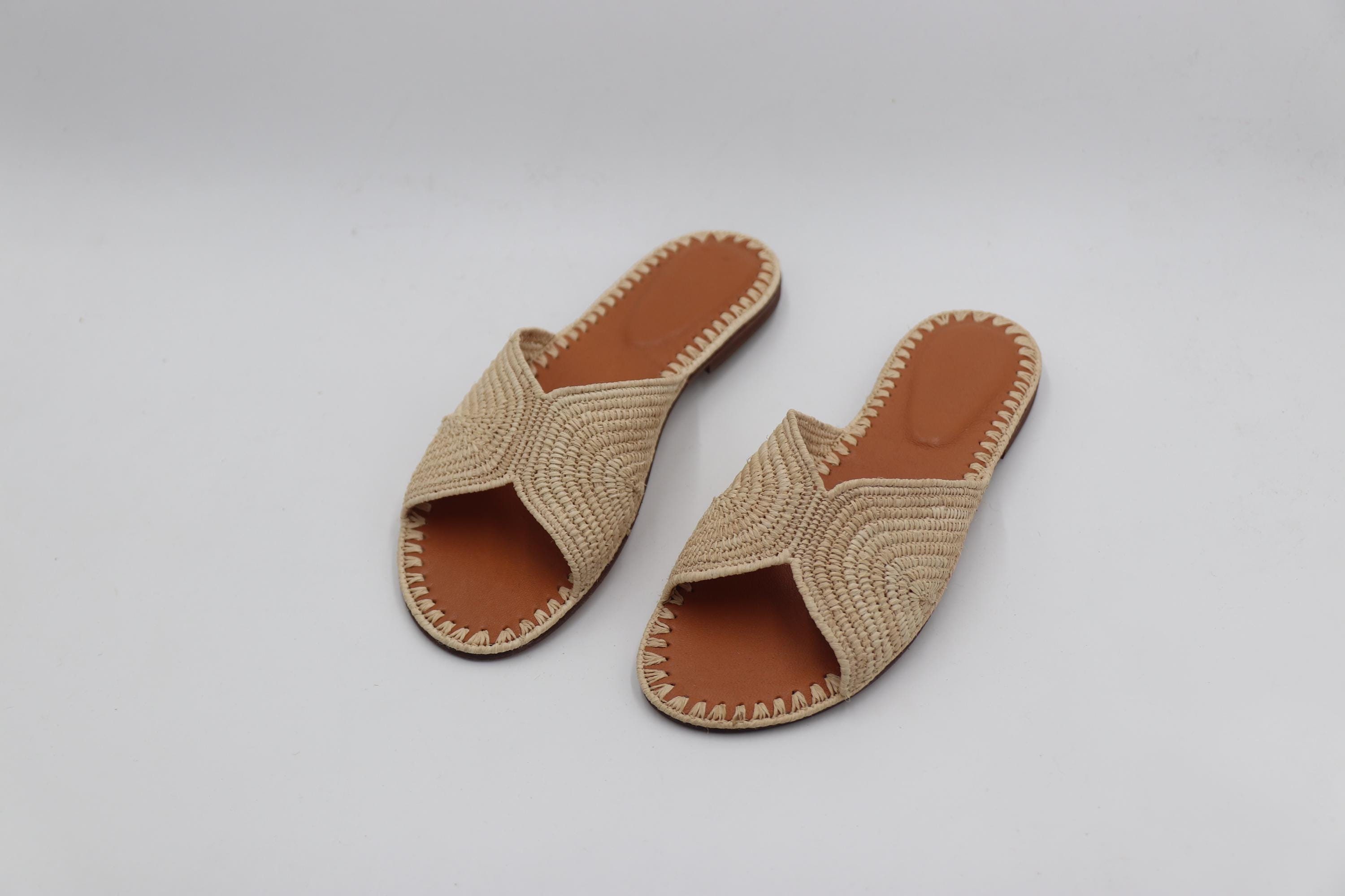 Raffia Sandals - Etsy