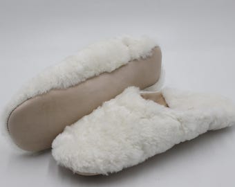 Fur Leather Mules for women, Moroccan Babouches Slippers, winter Babouche for home