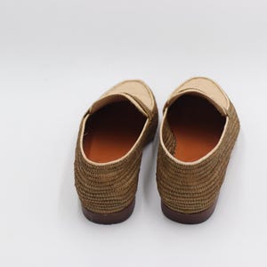 Wedding Raffia Shoes Men, Moroccan Raffia Shoes, Raffia Loafers for Men, Handmade Raffia Loafers, Premium Raffia Loafers, Men’s Raffia Shoes unique gift for your father, grandfather, or a special friend raffia moccasins are perfect  stylish new pair