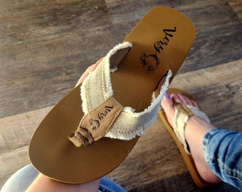 Natural Gypsy Jazz Flip-flops