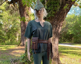 Peter Pan Costume, Custom Sizes Available, Adult Neverland Cosplay, Festival, Masquerade,
