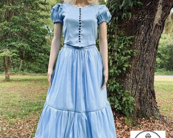 Alice Costume, Custom Sizes Available, Adult Wonderland Cosplay, Festival, Masquerade, Looking Glass Costume