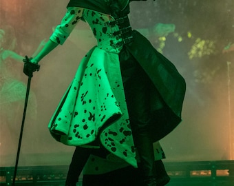 cruella green dress Cruella Feathered Dress