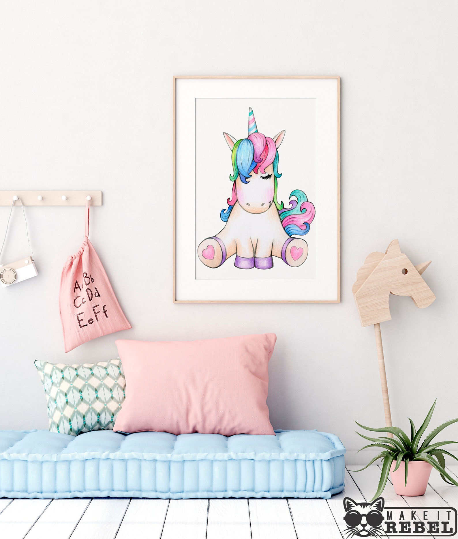 Unicorn Wall Art Unicorn Print Unicorn Art Print Unicorn Etsy