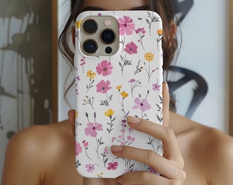 Birth Month Flower Daisy April Birthday Phone Case iPhone 14 13 12 Pro Max Mini X Xs Xr SE Tough Case, Samsung Galaxy S20 S21 S22 Ultra