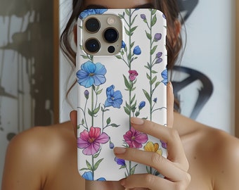 Birth Month Flower larkspur july Birthday Phone Case iPhone 14 13 12 Pro Max Mini X Xs Xr SE Flexi case,Galaxy S20 S21 S22 Ultra