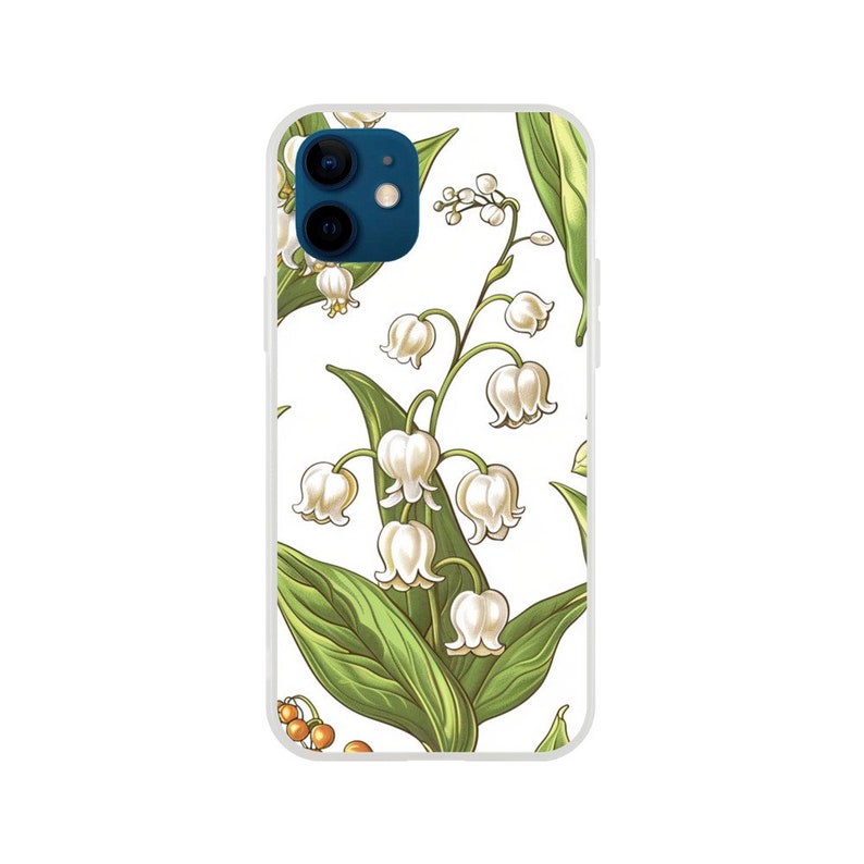Birth Month Flower lily of the valley may Birthday Phone Case iPhone 14 13 12 Pro Max Mini X Xs Xr SE Flexi case,Galaxy S20 S21 S22 Ultra image 7