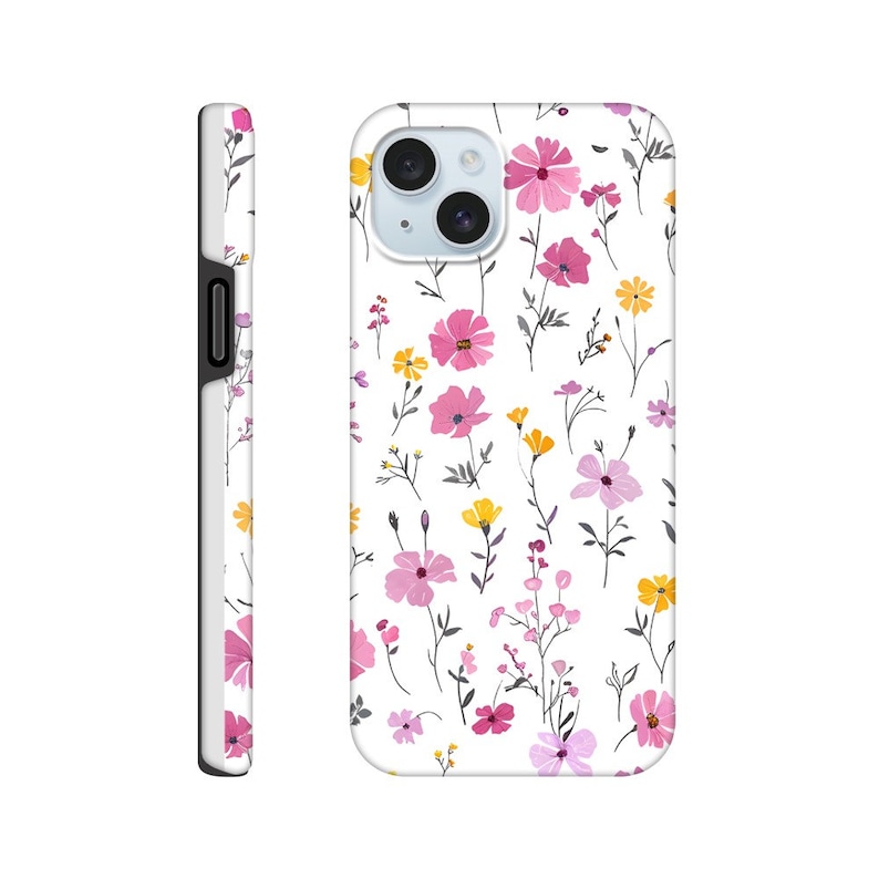 Birth Month Flower Daisy April Birthday Phone Case iPhone 14 13 12 Pro Max Mini X Xs Xr SE Tough Case, Samsung Galaxy S20 S21 S22 Ultra iPhone 15 Plus