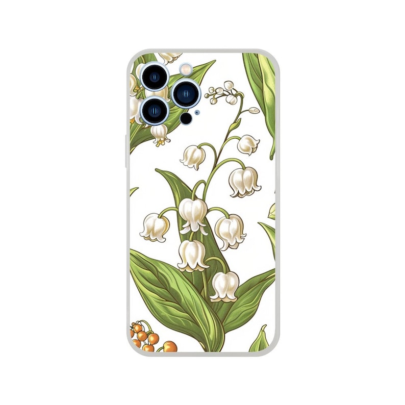 Birth Month Flower lily of the valley may Birthday Phone Case iPhone 14 13 12 Pro Max Mini X Xs Xr SE Flexi case,Galaxy S20 S21 S22 Ultra image 8