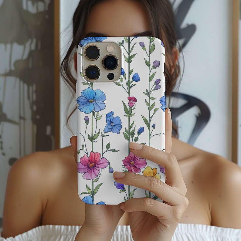 Birth Month Flower larkspur july Birthday Phone Case iPhone 14 13 12 Pro Max Mini X Xs Xr SE Flexi case,Galaxy S20 S21 S22 Ultra image 1