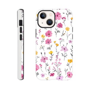 Birth Month Flower Daisy April Birthday Phone Case iPhone 14 13 12 Pro Max Mini X Xs Xr SE Tough Case, Samsung Galaxy S20 S21 S22 Ultra iPhone 13 Mini