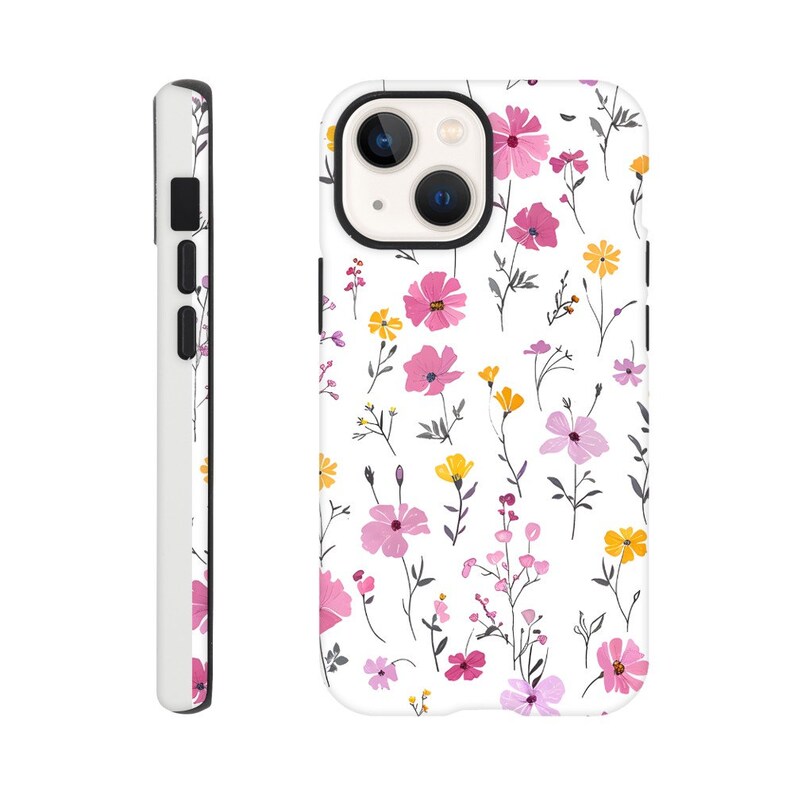 Birth Month Flower Daisy April Birthday Phone Case iPhone 14 13 12 Pro Max Mini X Xs Xr SE Tough Case, Samsung Galaxy S20 S21 S22 Ultra image 6