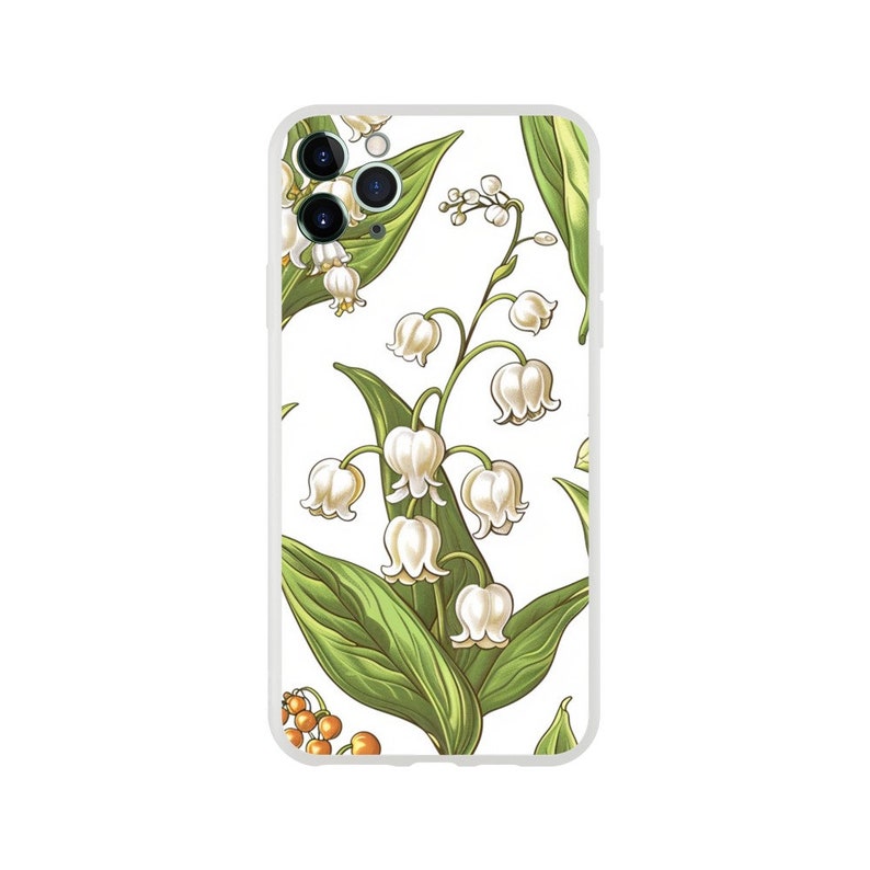 Birth Month Flower lily of the valley may Birthday Phone Case iPhone 14 13 12 Pro Max Mini X Xs Xr SE Flexi case,Galaxy S20 S21 S22 Ultra image 6